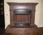 Darker Stone Faux Finish Fireplace